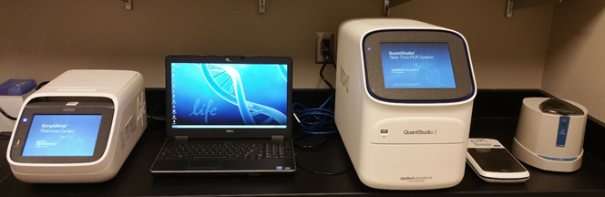 QuantStudio 3 Real-Time PCR System, Qubit 3.0 Fluorometer, SimpliAmp Thermal Cycler