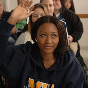 Student in classroom