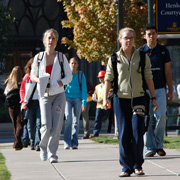 Students on campus