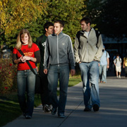 Students on campus