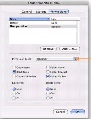 Select the Permission Level. Click OK.