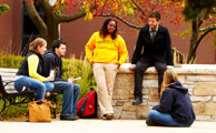 Students on campus