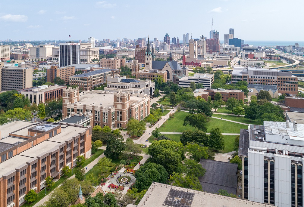 Aerial of campus