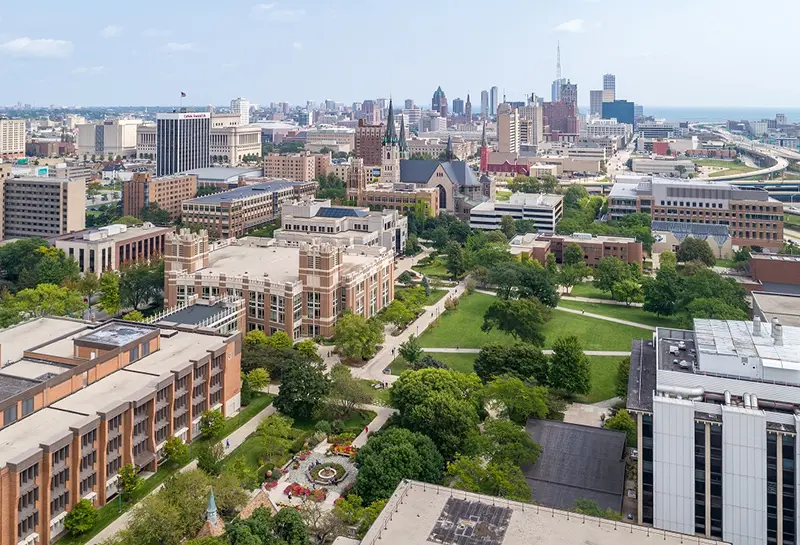 Aerial of campus