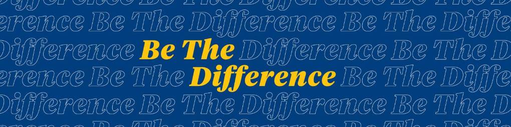 Be the difference linkedin banner