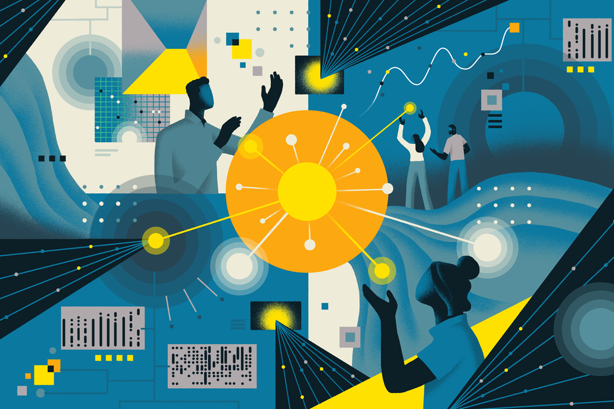 An illustration demonstrating AI's potential.