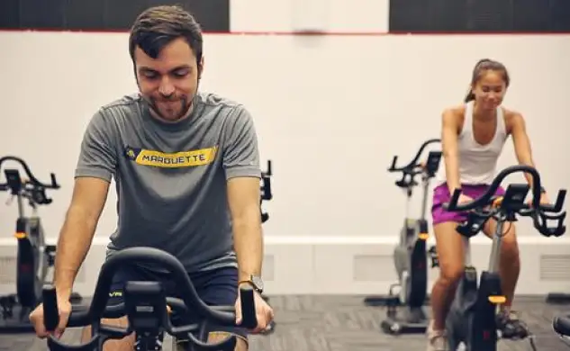 students working out at marquette's state of the art athletics facility