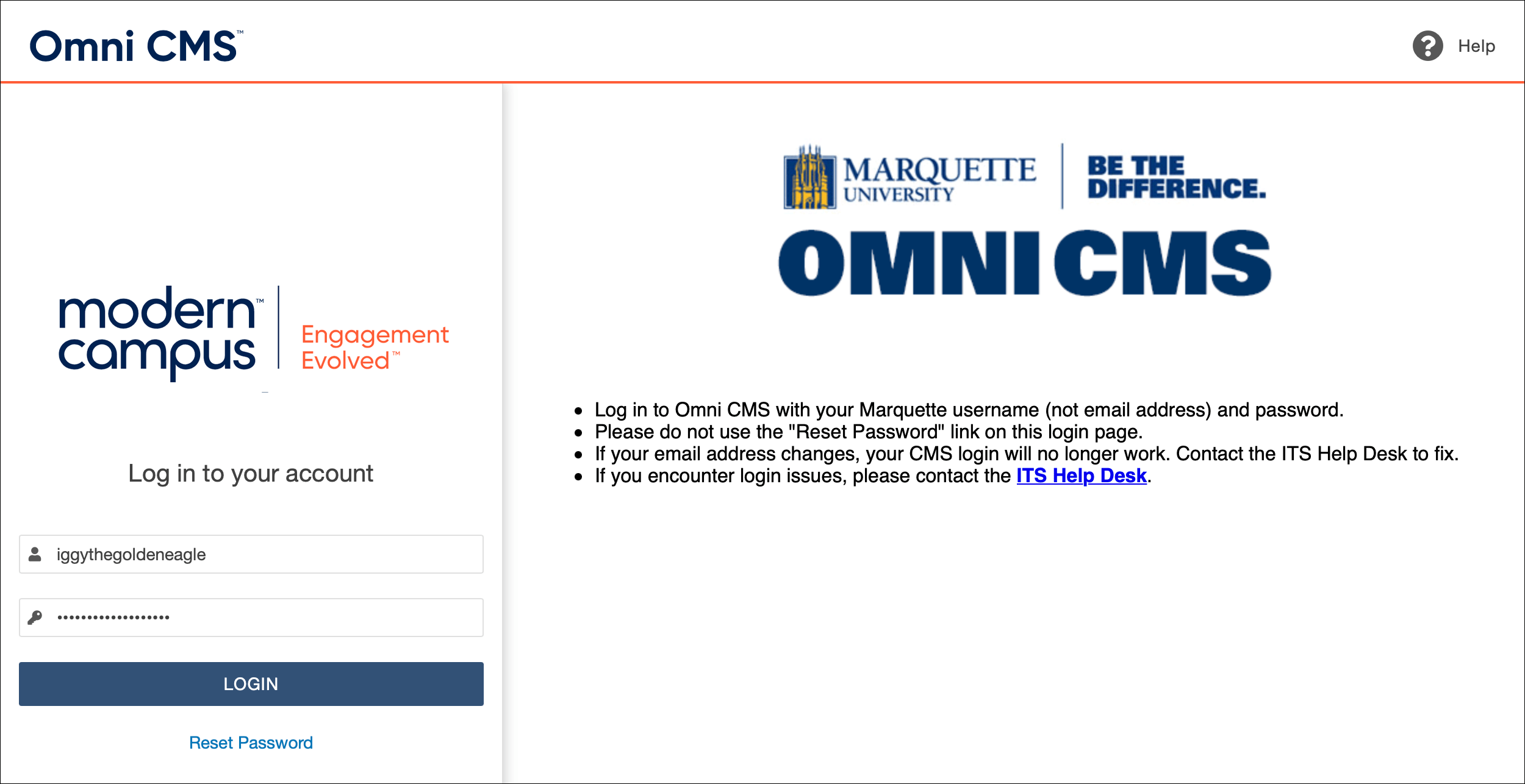 Omni CMS // Marquette University