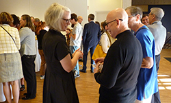 image of an exhibition opening reception