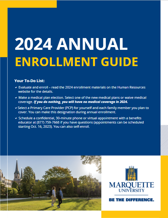 2024 Annual Enrollment // Human Resources // Marquette University