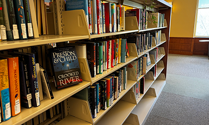 Shelf of books in browsing collection