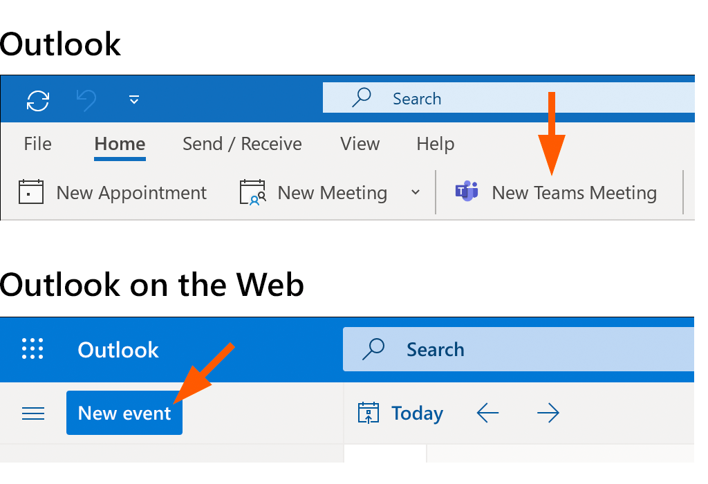 directions for setting up a calendar appointment in outlook on a mac