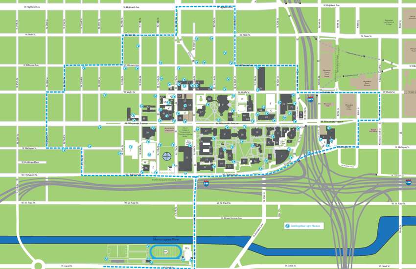 Marquette University Campus Map