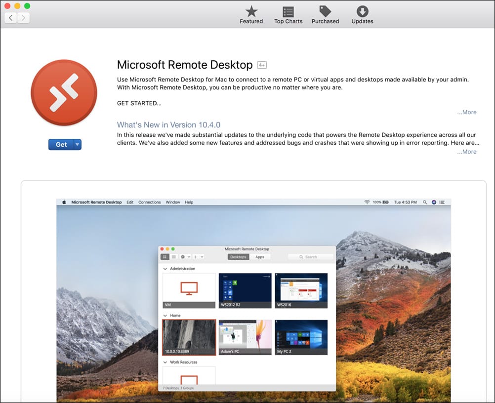 remote desktop app for mac to windows