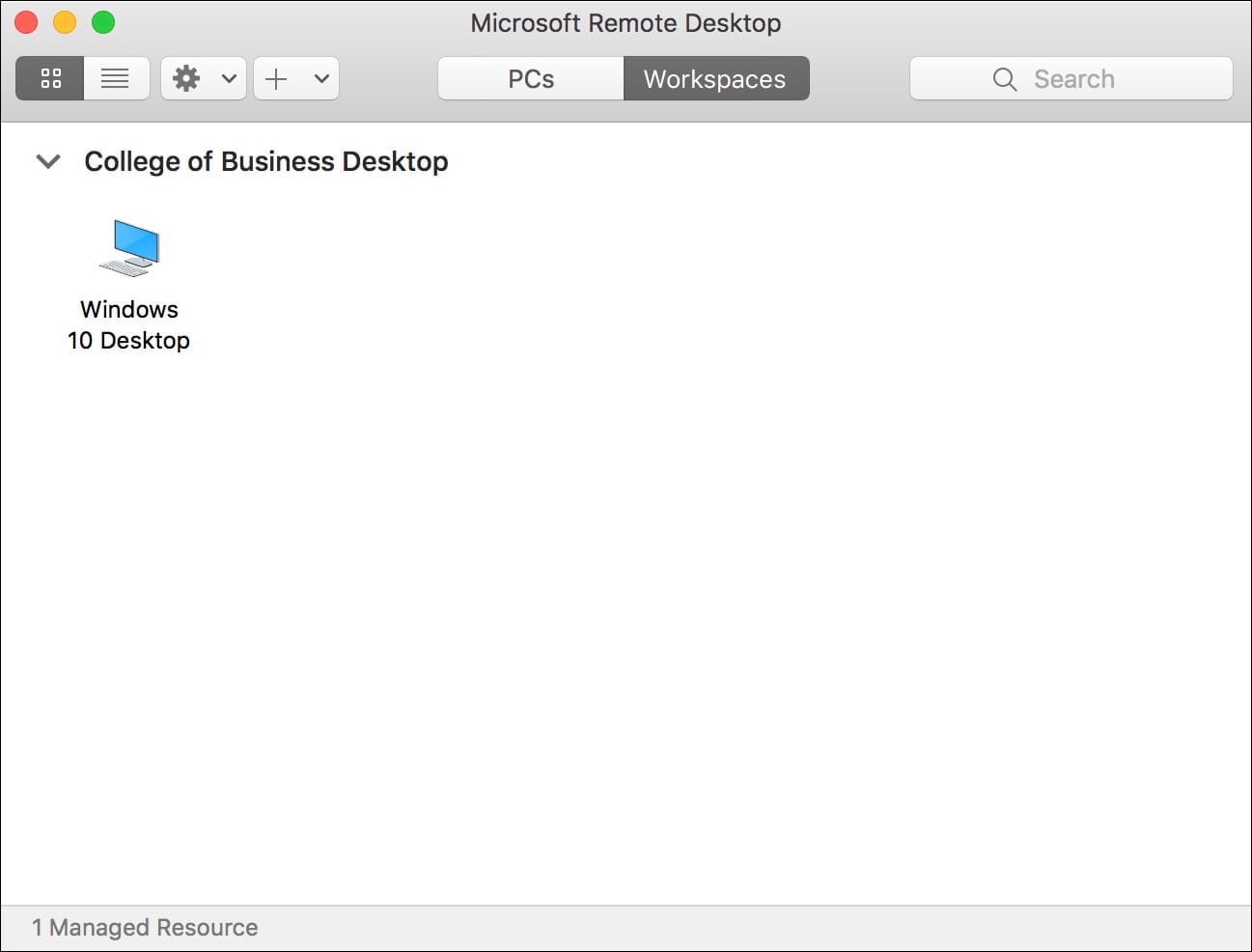 microsoft remote desktop 10 on the mac